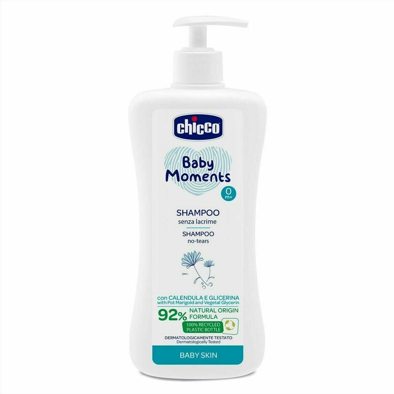 Chicco - sampon pentru copii, 92% ingrediente natural, extract de galbenele si glicerina, 500 ml