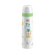 Termos lichide, Chicco, Mentine temperatura 5 h, Capacul utilizabil ca si canuta, Din otel inoxidabil, durabil, Design cu animalute, Alb