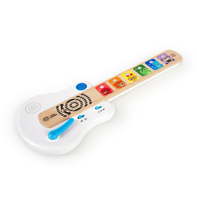 Chitara muzicala, Baby Einstein, Cu tehnologie Magic Touch, Din lemn, Cu sunete realiste, 12 luni+, Multicolor