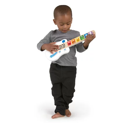 Chitara muzicala, Baby Einstein, Cu tehnologie Magic Touch, Din lemn, Cu sunete realiste, 12 luni+, Multicolor
