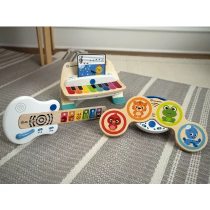 Chitara muzicala, Baby Einstein, Cu tehnologie Magic Touch, Din lemn, Cu sunete realiste, 12 luni+, Multicolor