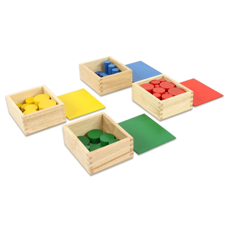 Cilindri colorati montessori