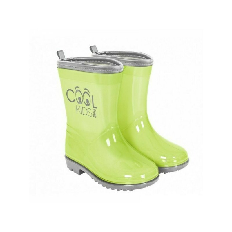 Perletti - cizme de cauciuc semitransparente , cu margine reflectorizanta, marime 22/23, verde