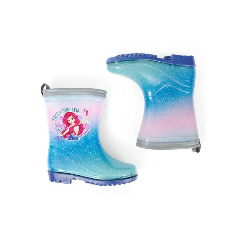 Cizme de cauciuc perletti sirena shellfie marime 24 25 albastre