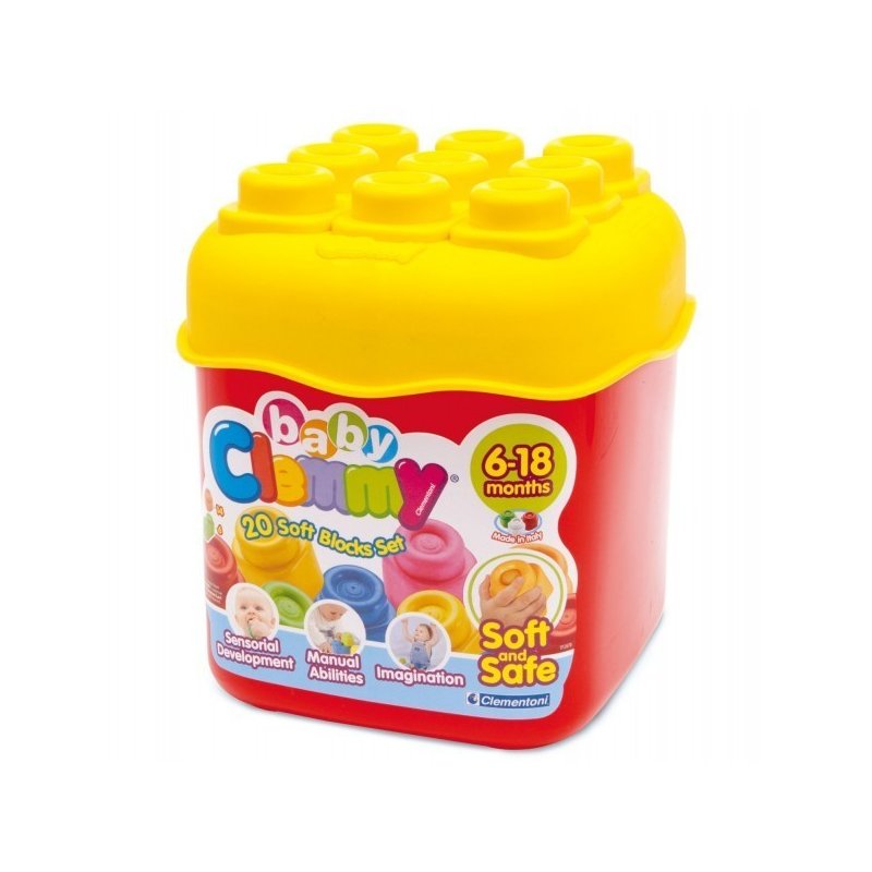 Clementoni - clemmy - set 20 cuburi in cutie