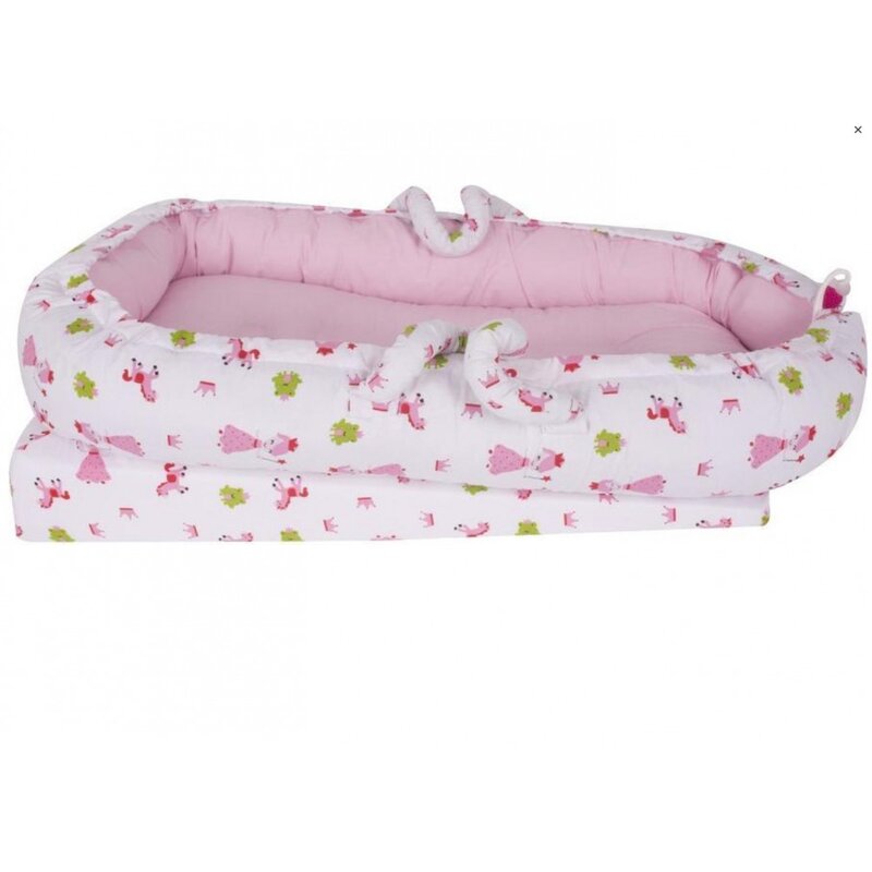 SeviBebe - Suport de dormit Co-sleeper anti-reflux Princess, 60x28 cm