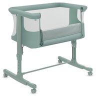 Black Friday - Reduceri Patut co-sleeper, Lionelo, Aurora, 3 in 1, Cu leganare si setare unghiulara, Saltea cu densitate T25 si geanta transport, Reglabil in 5 pozitii pe inaltime, Pana la 9 kg, 0 luni+, 85x60x66 cm, EN 1130:2019+AC:2020, EN 16890:2, Verde Promotie