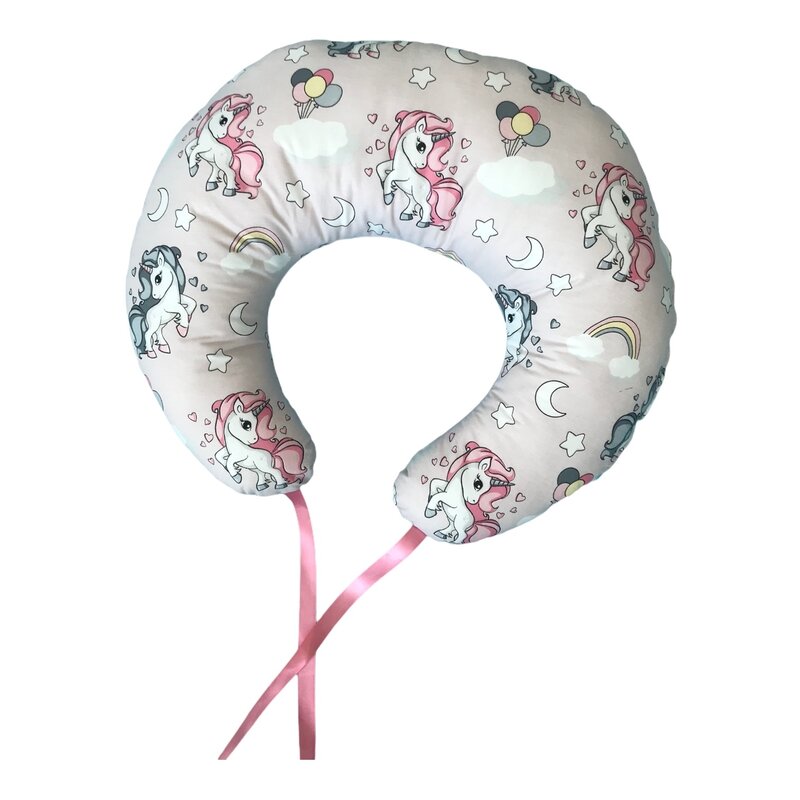 Deseda - colac perna de alaptat 3 in 1 unicorni
