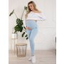 Colanti, Pentru gravide, Cu talie speciala, Certificati Oeko Tex Standard 100, Din bumbac si elastan, Masura M, Blue - 5