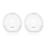Colectoare san, Lionelo, 2 buc, 60 ml, fara BPA, Ergonomice, Compatibile cu orice sutien, Transparent