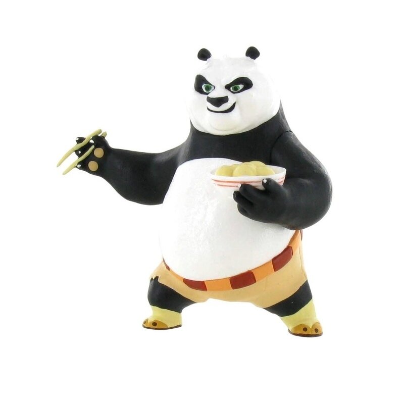 Figurina comansi - kung fu panda- po 3 - eating