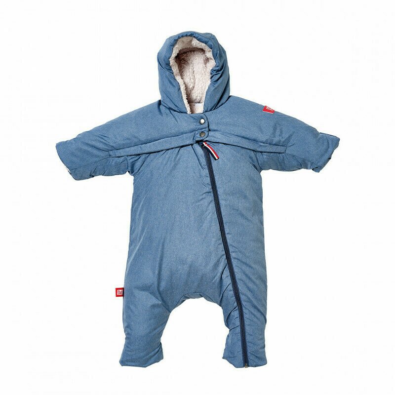 Red castle - combinezon t-zip 0-6 luni bleu china