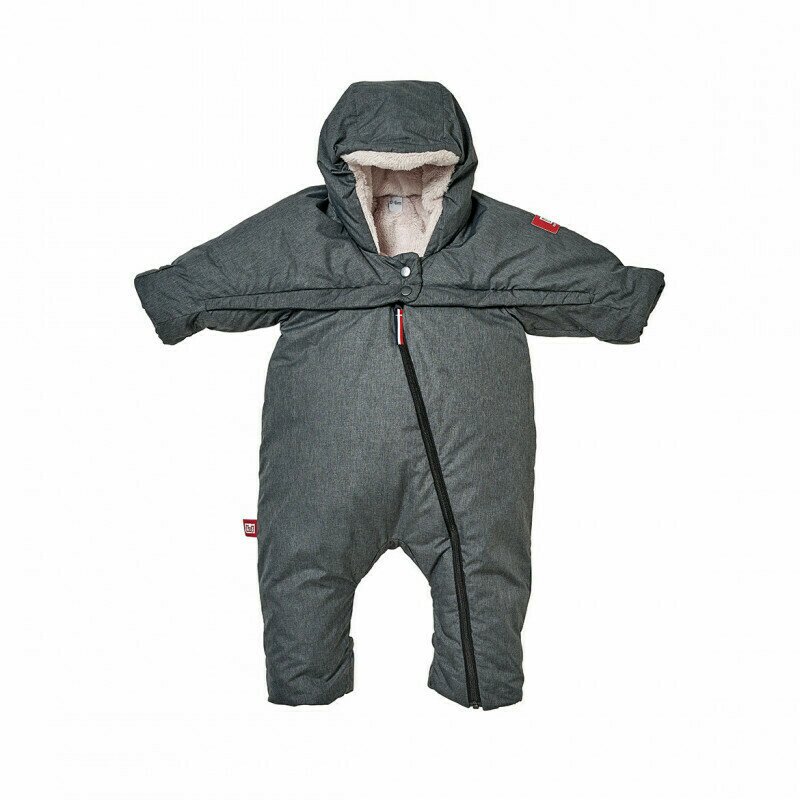Red castle - combinezon t-zip 0-6 luni grey