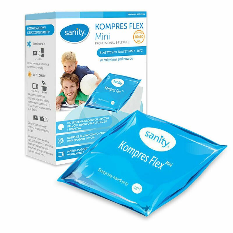 Sanity - compresa medicala flex mini 10 x 10 cm