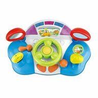 Huanger - Jucarie interactiva Consola bebe bord , Masina cu volan muzical, Cu multe functiuni, Multicolor