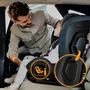 Scaun auto, Lionelo, Harper i-Size, Isofix, Cu centura TopTether, Cu spatar inclinabil in 5 pozitii, Cu tetiera reglabila in 13 pozitii, Cu tehnologie Dri Seat, Instalare cu fata inainte, 9-36 kg, 76-150 cm, Conform cu ECE R129, Gri - 27