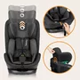 Scaun auto, Lionelo, Harper i-Size, Isofix, Cu centura TopTether, Cu spatar inclinabil in 5 pozitii, Cu tetiera reglabila in 13 pozitii, Cu tehnologie Dri Seat, Instalare cu fata inainte, 9-36 kg, 76-150 cm, Conform cu ECE R129, Gri - 32