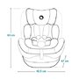 Scaun auto, Lionelo, Harper i-Size, Isofix, Cu centura TopTether, Cu spatar inclinabil in 5 pozitii, Cu tetiera reglabila in 13 pozitii, Cu tehnologie Dri Seat, Instalare cu fata inainte, 9-36 kg, 76-150 cm, Conform cu ECE R129, Gri - 36
