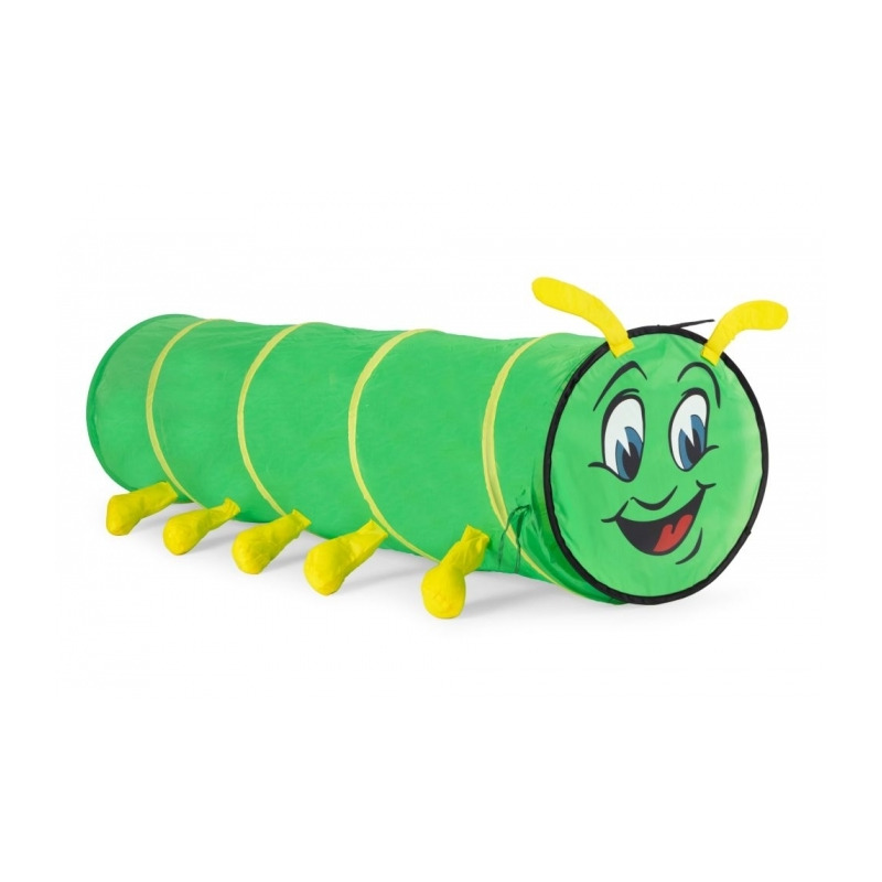 Cort de joaca pentru copii cu tunel ecotoys 8601 - omida verde