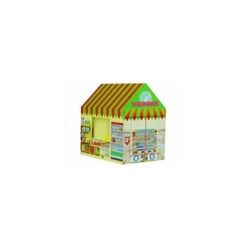 Leantoys - cort de joaca pentru copii, supermarket, multicolor, , 3674, 103x93x69 cm