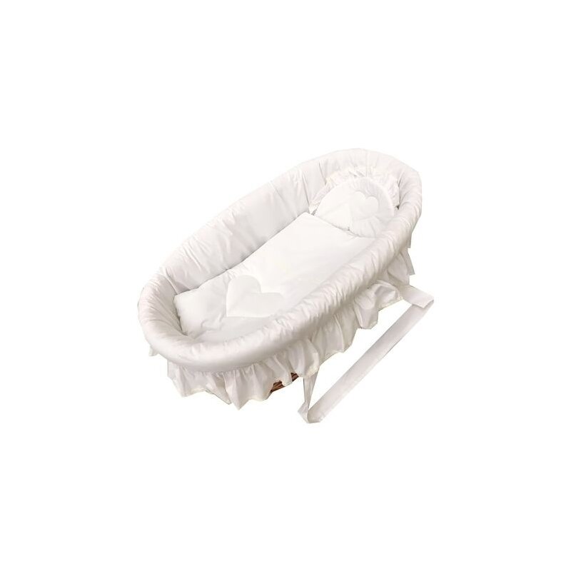Cos de rachita pentru bebelusi royalty - alb