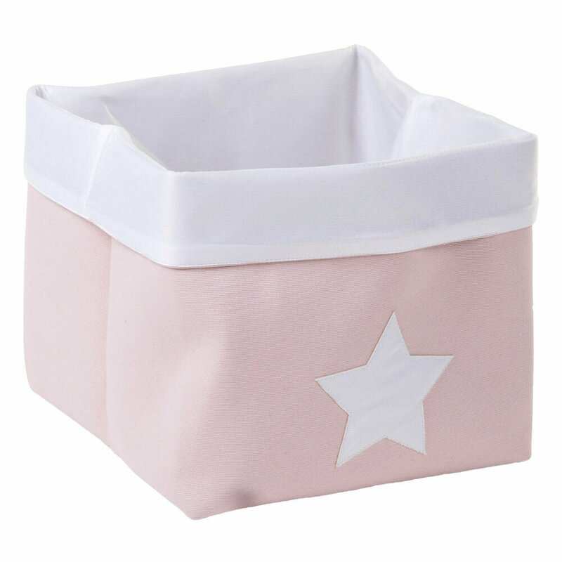 Childhome - cos depozitare panza 32x32x29 cm, roz