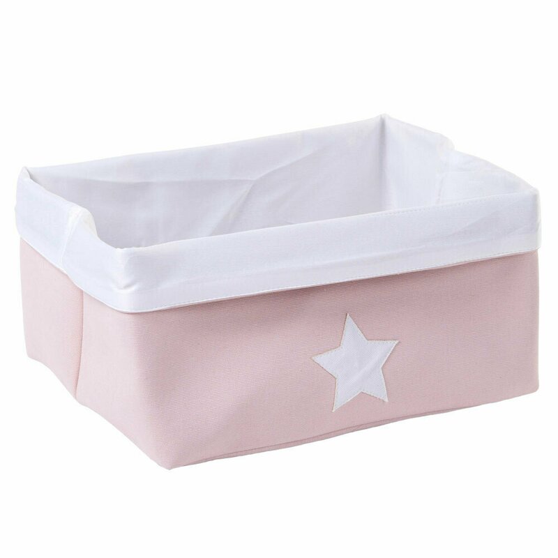 Childhome - cos depozitare panza 40x30x20 cm, roz