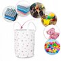 Ricokids - Cos mare pentru depozitarea jucariilor  - Alb cu stele - 3