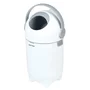 Cos pentru scutece, Nattou, Dropy, Sistem etans impotriva mirosurilor, Compatibil cu saci universali, Operare cu o mana, Potrivit pentru cca 25 scutece, 27 × 27 × 48.5 cm, 20 l, Alb - 2