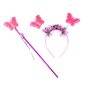 Costum carnaval, Jokomisiada, Little Fairy Butterfly, Include fusta, aripi, bagheta si bentita, Cu lumini LED, Pink - 4