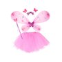 Costum carnaval, Jokomisiada, Little Fairy Butterfly, Include fusta, aripi, bagheta si bentita, Cu lumini LED, Pink - 2