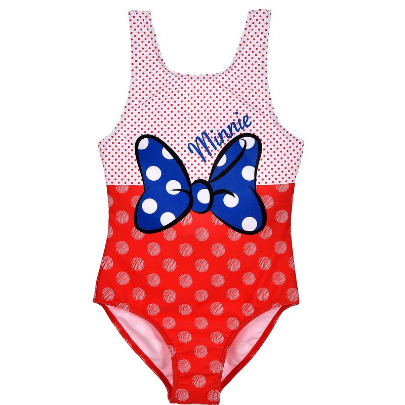 SunCity - Costum baie cu fundita Minnie ET1723 Rosu_6 ani (116 cm)