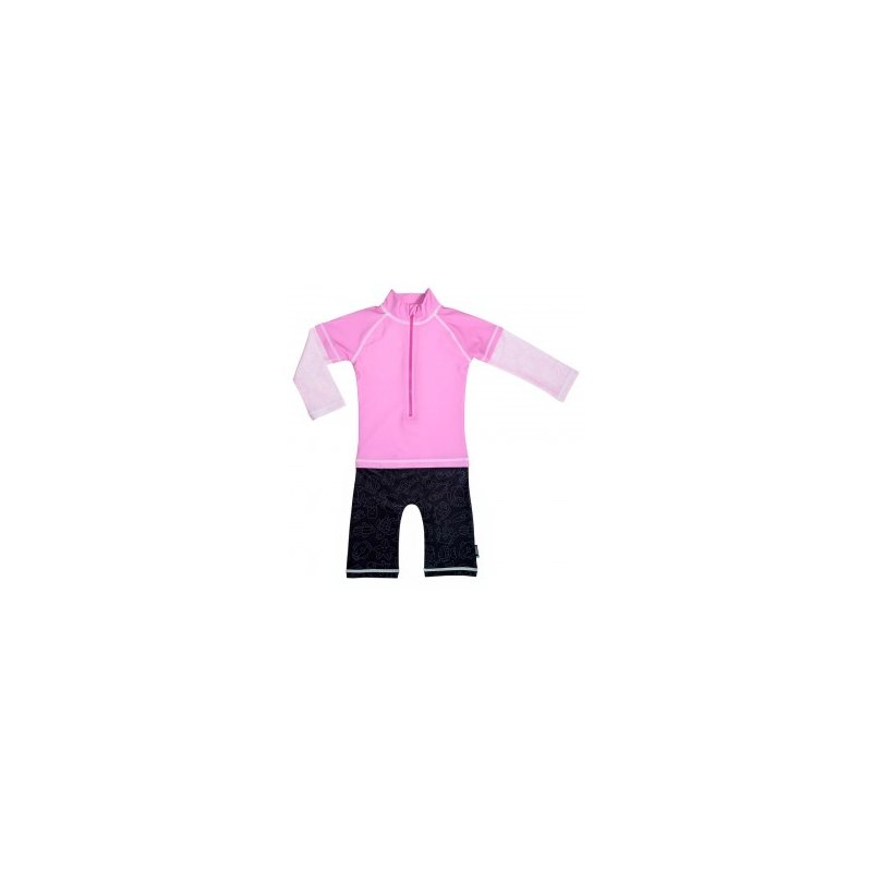 costum de baie bebelusi cu protectie uv Costum de baie Pink Ocean marime 62- 68 protectie UV Swimpy