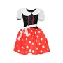 Costum Minnie Mouse, Jokomisiada, Pretty Minnie Girl, Potrivit pentru 120-140 cm, Marime L/XL, Red - 3