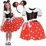 Costum Minnie Mouse, Jokomisiada, Pretty Minnie Girl, Potrivit pentru 120-140 cm, Marime L/XL, Red - 1