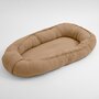 Cosulet bebelus, New Baby, Pentru dormit, Baby Nest 80 x 50 cm, Din muselina, Din materiale certificate Oeko Tex Standard 100, Coffe - 1