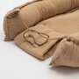 Cosulet bebelus, New Baby, Pentru dormit, Baby Nest 80 x 50 cm, Din muselina, Din materiale certificate Oeko Tex Standard 100, Coffe - 5