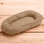 Cosulet bebelus, New Baby, Pentru dormit, Baby Nest 80 x 50 cm, Din muselina, Din materiale certificate Oeko Tex Standard 100, Coffe - 2