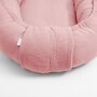 Cosulet bebelus, New Baby, Pentru dormit, Baby Nest 80 x 50 cm, Din muselina, Din materiale certificate Oeko Tex Standard 100, Pink - 4