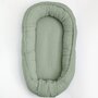 Cosulet bebelus, New Baby, Pentru dormit, Baby Nest 80 x 50 cm, Din muselina, Din materiale certificate Oeko Tex Standard 100, Salvia - 4