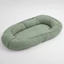 Cosulet bebelus, New Baby, Pentru dormit, Baby Nest 80 x 50 cm, Din muselina, Din materiale certificate Oeko Tex Standard 100, Salvia - 1
