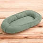 Cosulet bebelus, New Baby, Pentru dormit, Baby Nest 80 x 50 cm, Din muselina, Din materiale certificate Oeko Tex Standard 100, Salvia - 2
