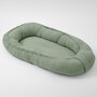 Cosulet bebelus, New Baby, Pentru dormit, Baby Nest 80 x 50 cm, Din muselina, Din materiale certificate Oeko Tex Standard 100, Salvia - 3