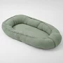 Cosulet bebelus, New Baby, Pentru dormit, Baby Nest 80 x 50 cm, Din muselina, Din materiale certificate Oeko Tex Standard 100, Salvia - 3