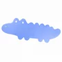 Covoras de baie, Bocioland, Antiderapant, Cu ventuze, Silicon, 33 x 90 cm, Crocodile Blue - 2