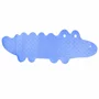 Covoras de baie, Bocioland, Antiderapant, Cu ventuze, Silicon, 33 x 90 cm, Crocodile Blue - 4