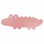 Covoras de baie, Bocioland, Antiderapant, Cu ventuze, Silicon, 33 x 90 cm, Crocodile Pink - 2