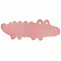Covoras de baie, Bocioland, Antiderapant, Cu ventuze, Silicon, 33 x 90 cm, Crocodile Pink - 3