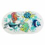 Covoras de baie, FreeON, Antialunecare, Cu ventuze, 69x39 cm, Oval, Ocean - 1