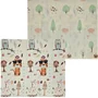 Covoras de joaca, Bebe Stars, Pentru copii, Pliabil, 2 fete, Impermeabil si antiderapant, Cu 5 straturi, Absoarbe socurile, Elasticitate XPE, 200 x 180 x 1 cm, Conform cu EN71, Jungle - 1